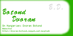 botond dvoran business card